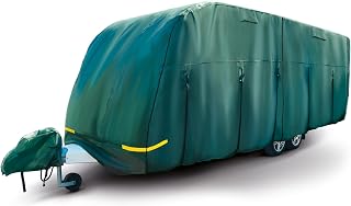 Maypole Green Caravan Cover 6.2-6.8M or 21 to 23Ft | 4-Ply Breathable Water Resistant
