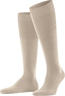 FALKE Men's Airport Long Socks Wool Cotton Breathable