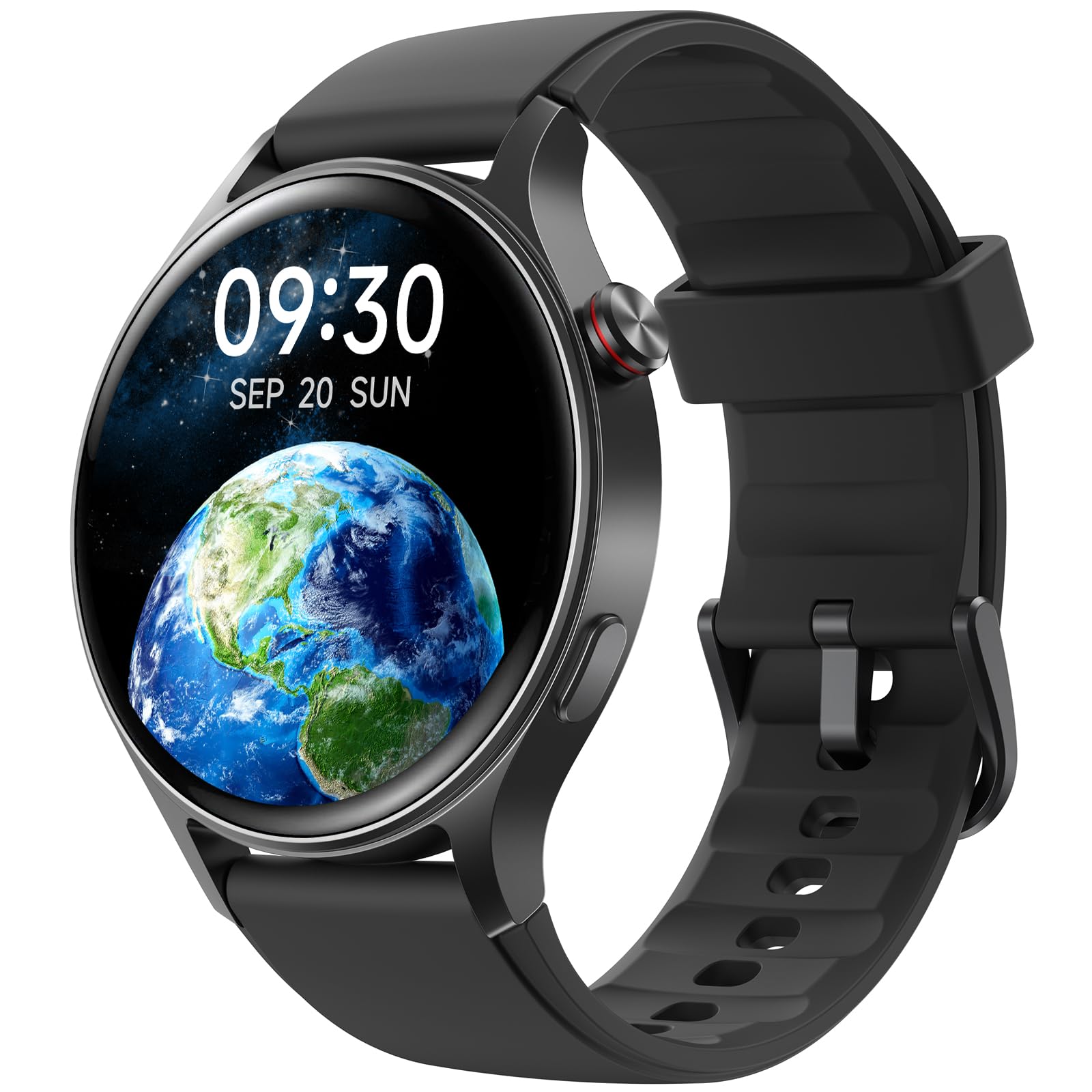 Fitpolo Smart Watch for Men Women,1.3" AMOLED Fitness Tracker (Black) | Make & A