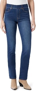 Gloria Vanderbilt - Shape Effect Pull On High Rise Straight Leg Jean Standard, Women's Jeans