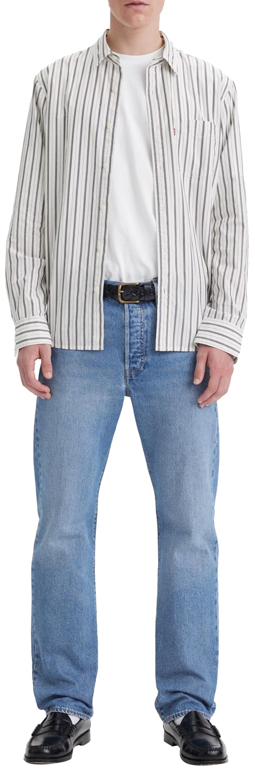 Levi's Men's Jeans 501 Original with Button Placket, Straight Fit