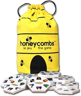 Honeycombs Game, Award Winning Tile Matching Game for Kids & Families, Educational STEM Toy for Cognitive Development, 3 Ways to Play, Mensa Recommended Game with 52 Tactile Tiles, Ages 6+,1-8 Players