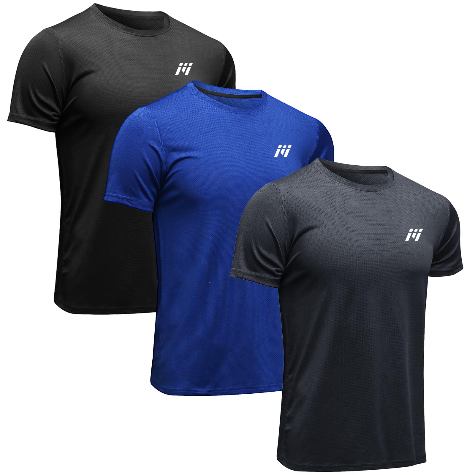 MEETWEE Sports Shirt Men's Running Shirt Short Sleeve Mesh Functional Shirt Brea