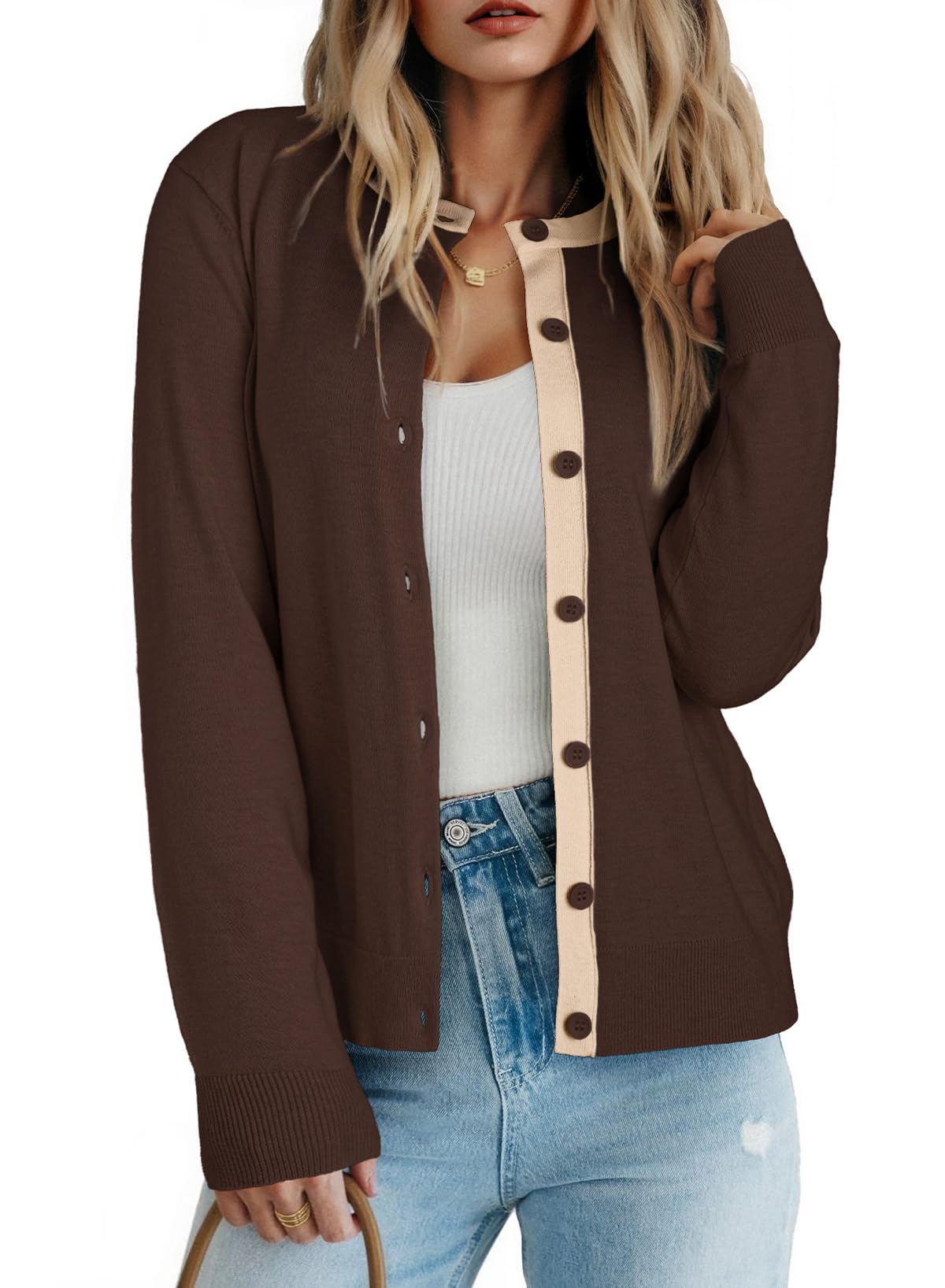 Dokotoo Women's Wool Blend Lightweight Cardigan Sweaters for Women 2026