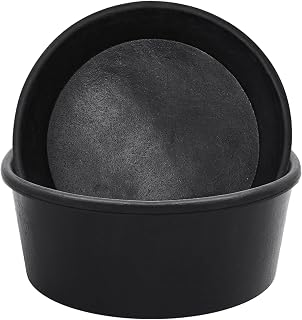 Sadnyy 2 Pcs 4 Quart/ 1 Gallon Rubber Feeder Pan Horse Feed Bucket | Utility Horse Feed Buckets Dog Bowl Horse Feeders for Cats Dogs Goats Chicken Pigs and Other Farm Small Animals Feeding
