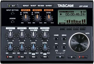 TASCAM DP-006 Digital Portastudio 6-Track Portable Multi-Track Recorder, Small