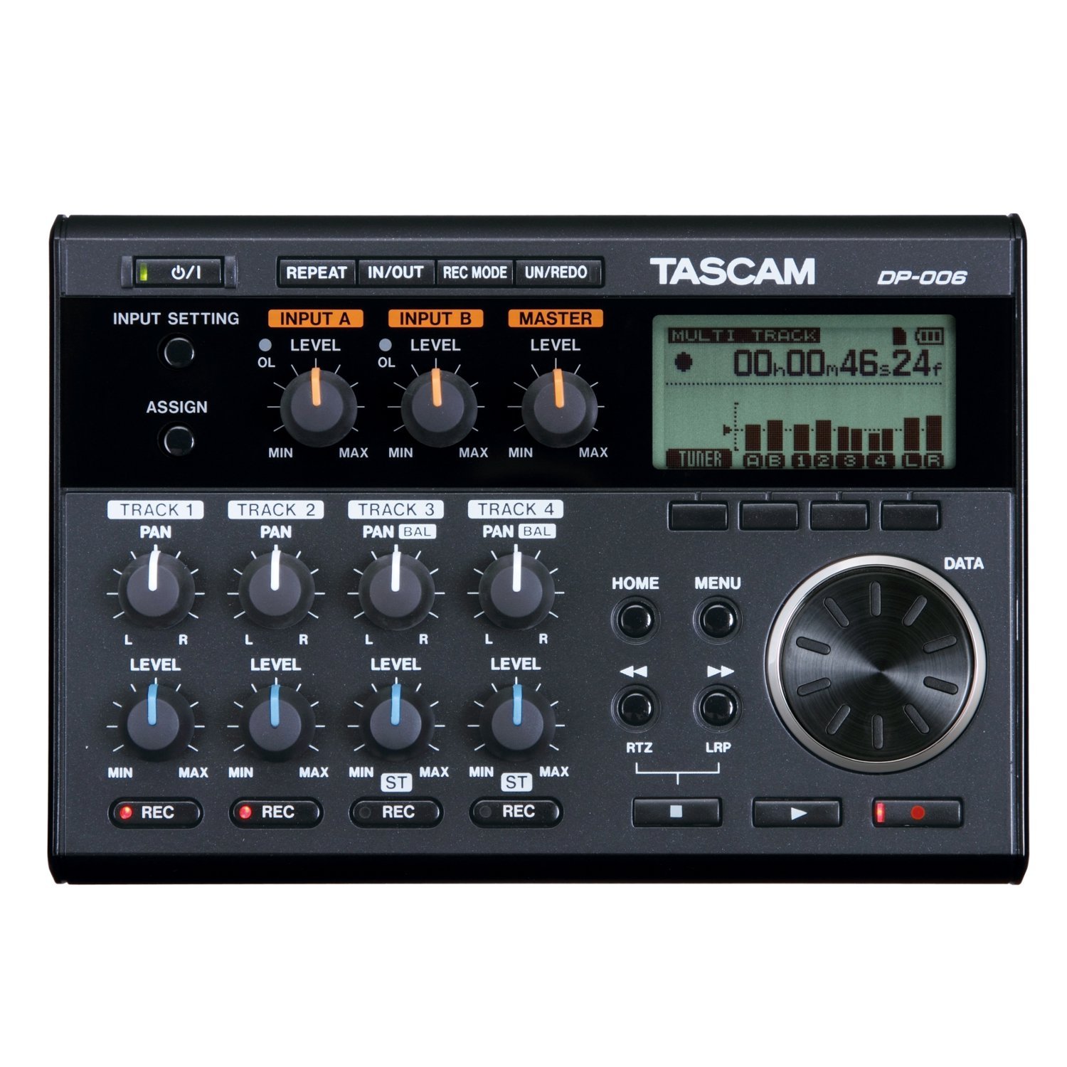 TASCAM DP-006 Digital Portastudio 6-Track Portable Multi-Track Recorder, Small