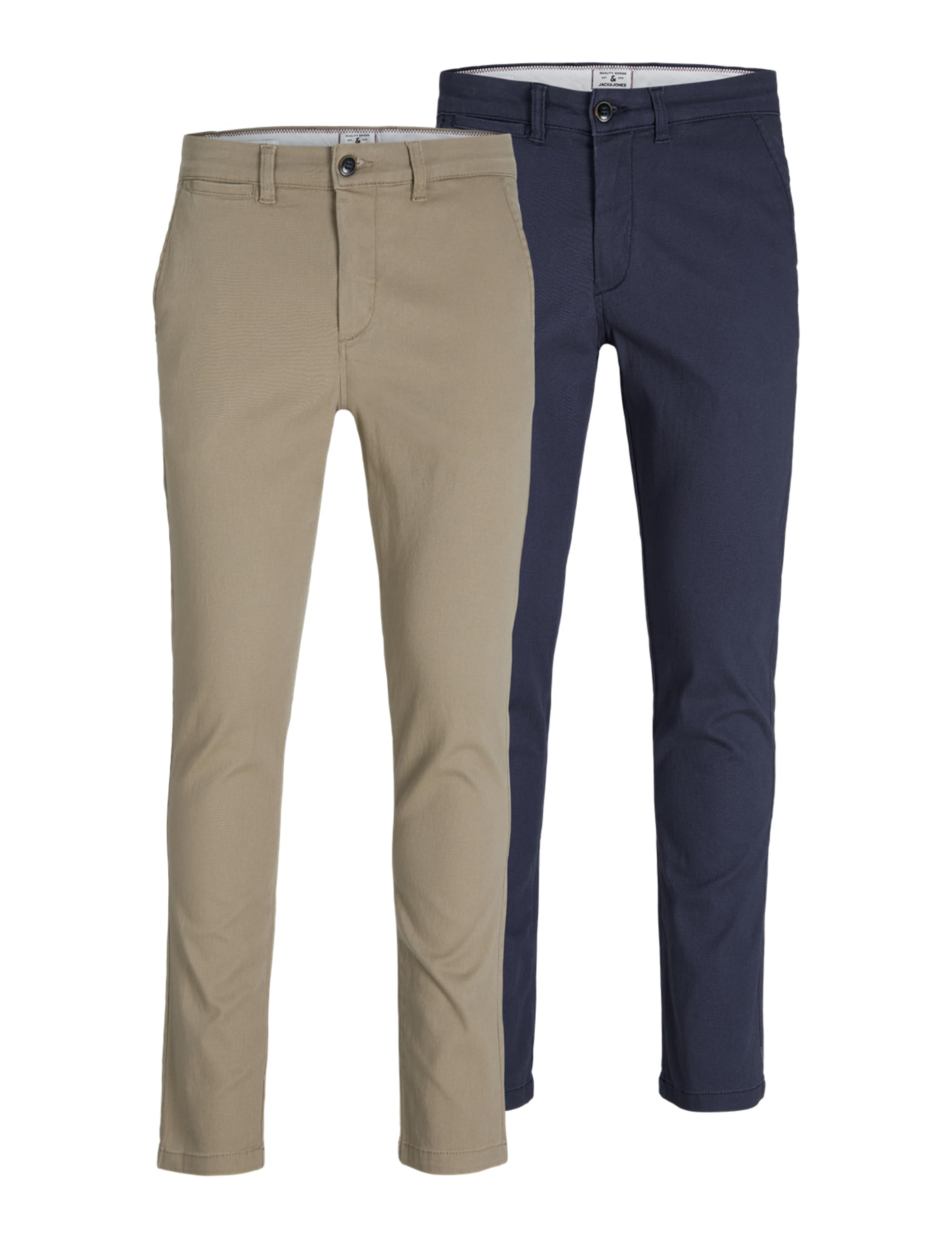 JACK & JONES Chino Trousers 2-Pack Slim Fit Chino Trousers