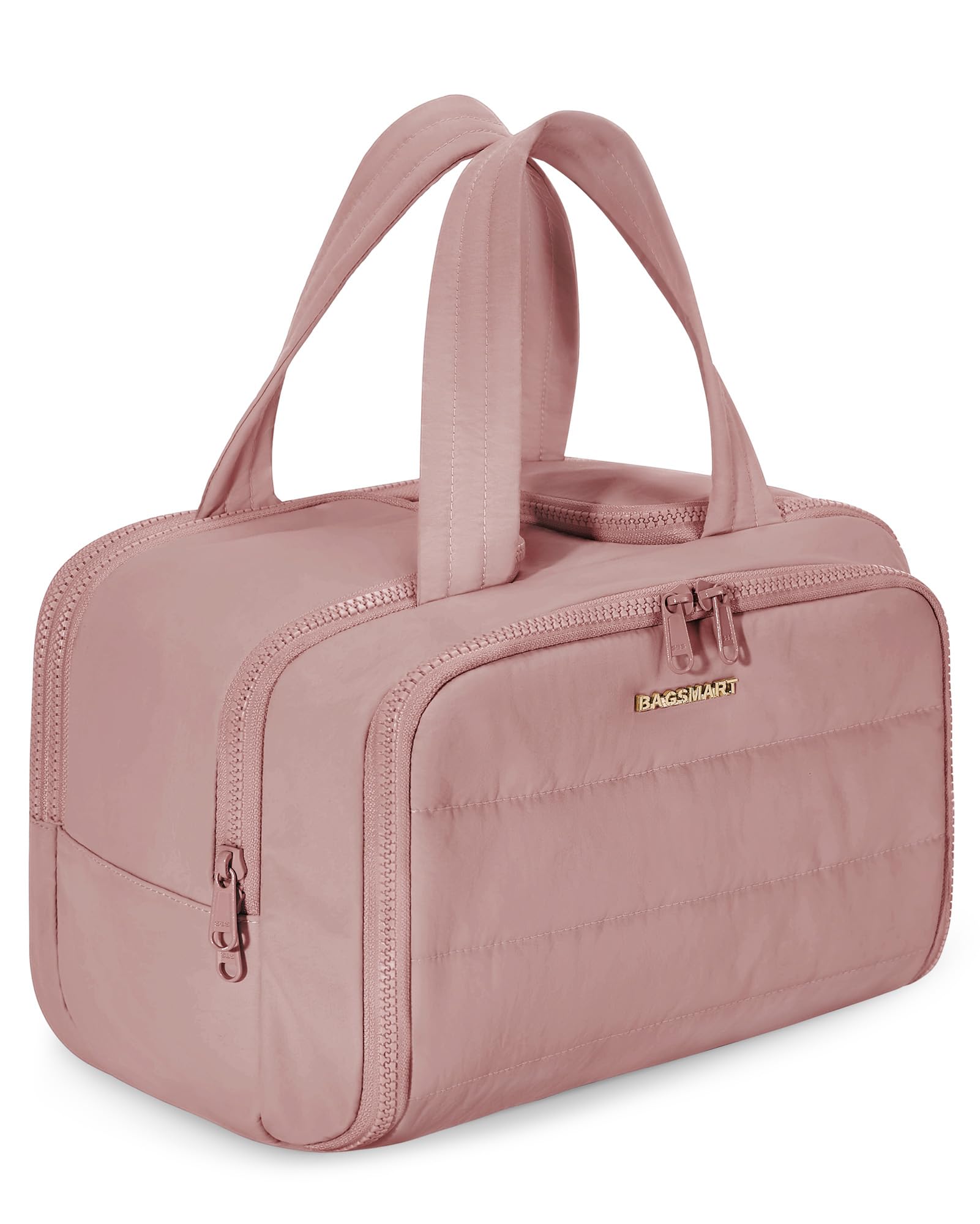 BAGSMART Travel Toiletry Bag, Lightweight Large Wide-open Travel Bag for Women, 