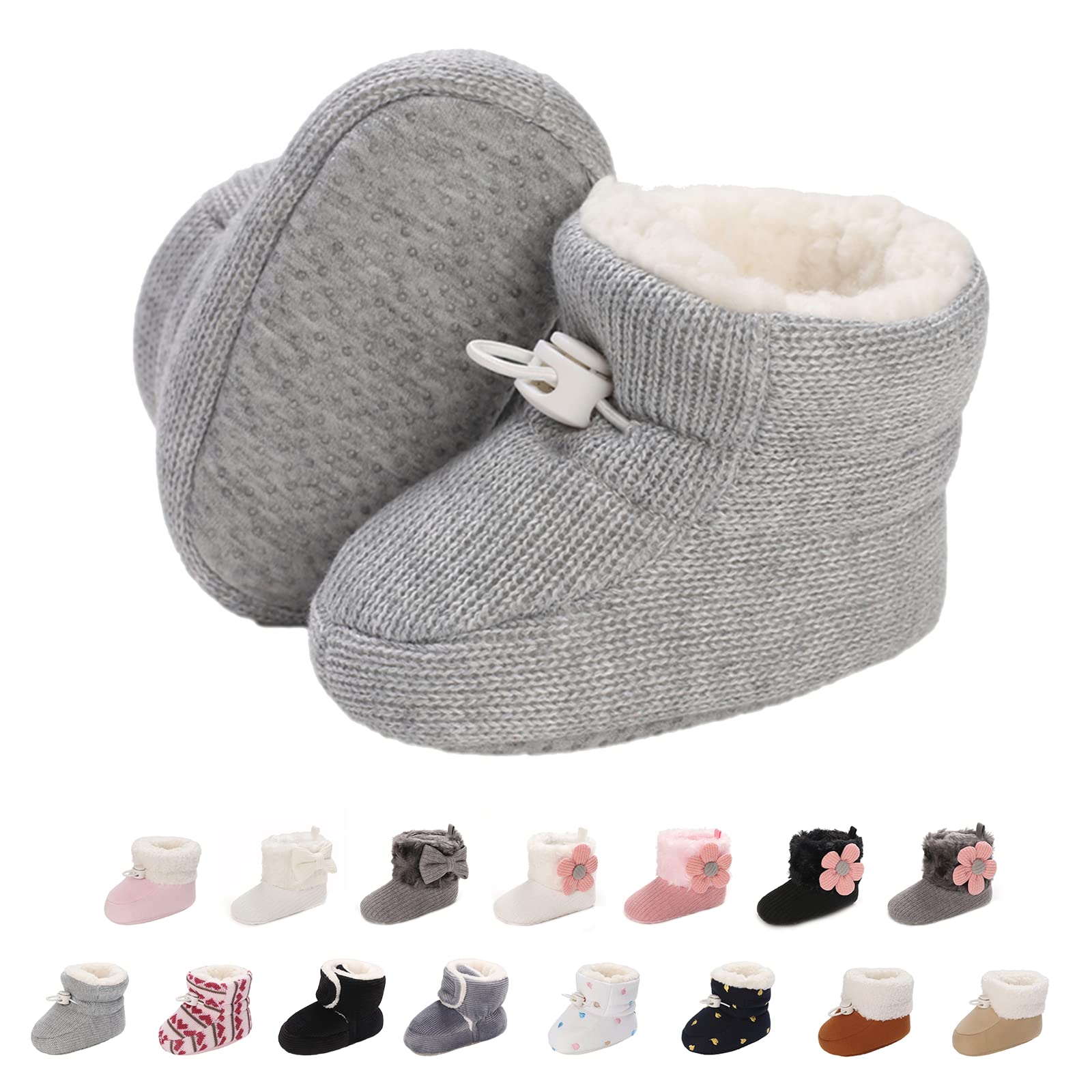 outfit spring Baby Winter Warm Fleece Bootie, Newborn Non-Slip Soft Sole Winter 