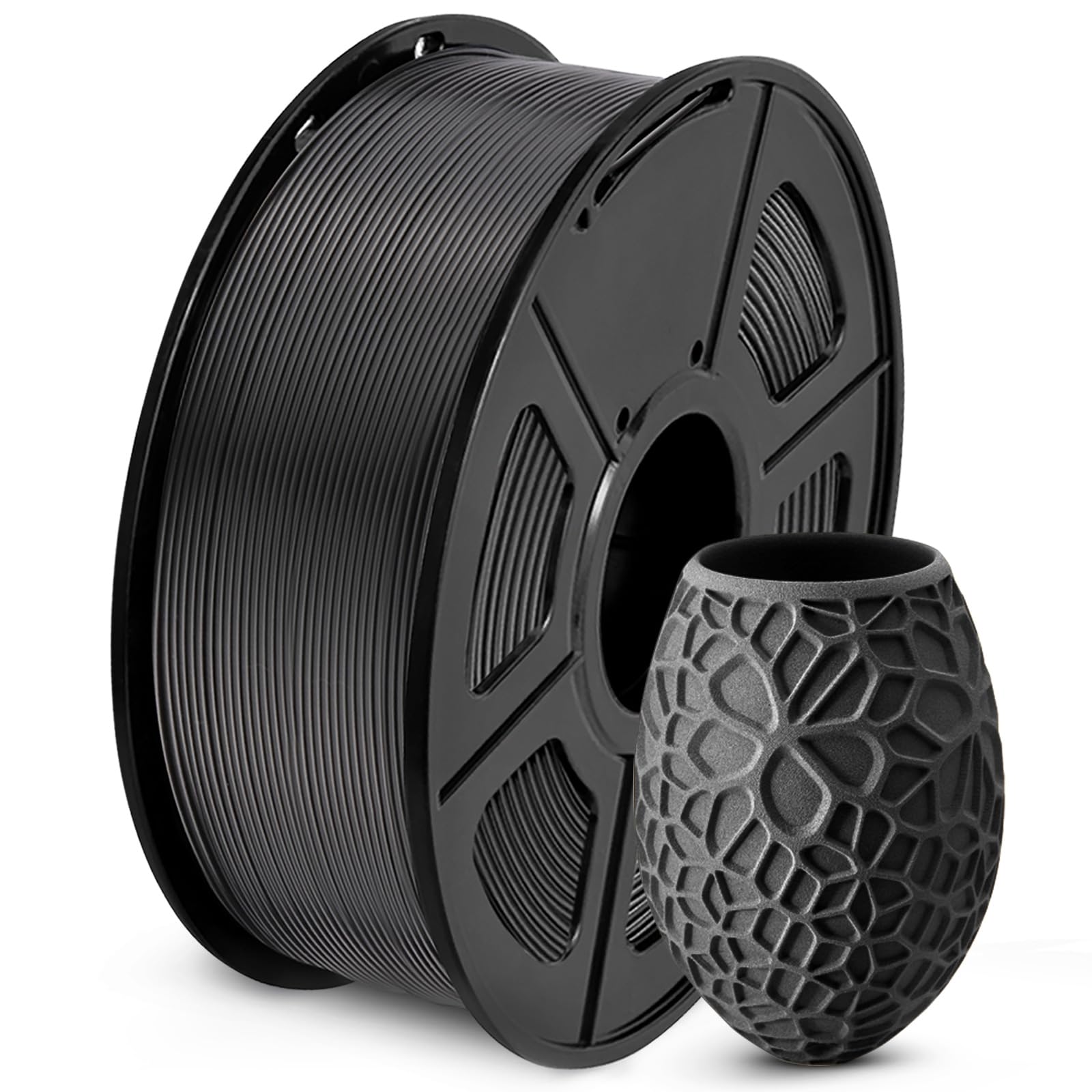 SUNLU PLA Filament 1.75mm Black PLA 1KG, Neatly Wound 3D Printer Filament | Dime
