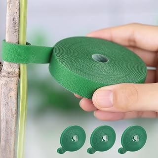 Reusable Cable Management Tie Roll, Hook and Loop Cord Organizer, Wire, Data Cable Storage, Home Office Use (Green)