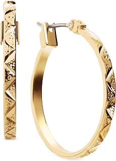 Anne Klein Women's Large Hoop Earrings, Statement Fashion Jewelry for Everyday, Office, and Evening Wear