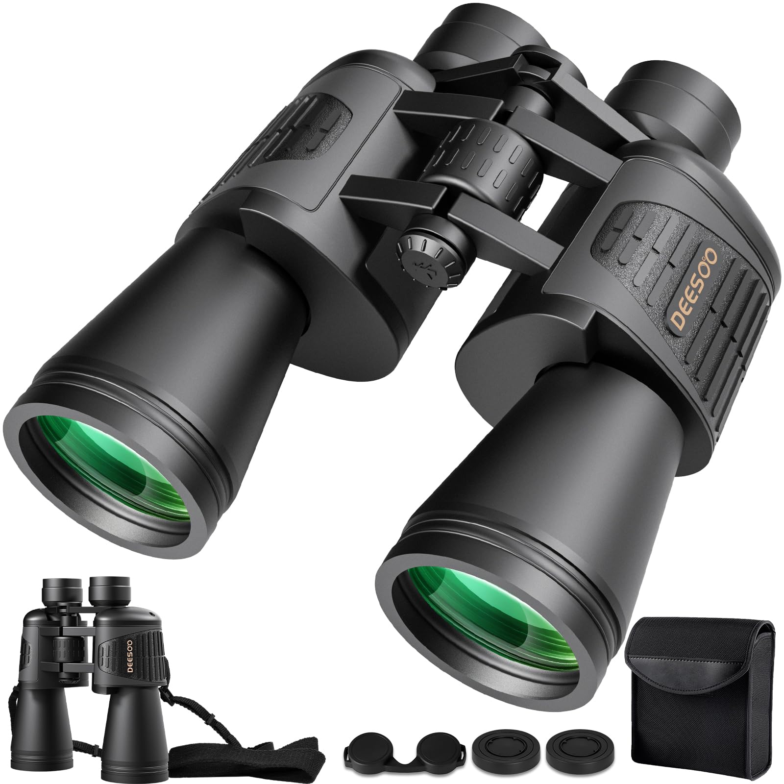 Deesoo 20x52 Binoculars for Adults High Powered | HD Vision, Large View, BAK4 Pr