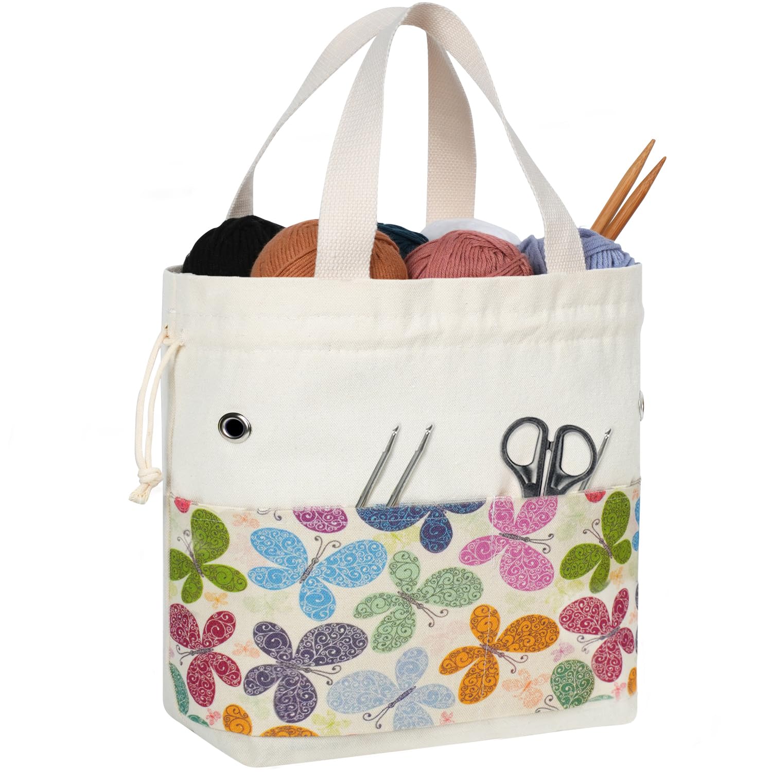 TOGETRUE Yarn Bag, Knitting Crochet Tote Bag, Yarn Storage Bags Organizer, Croch