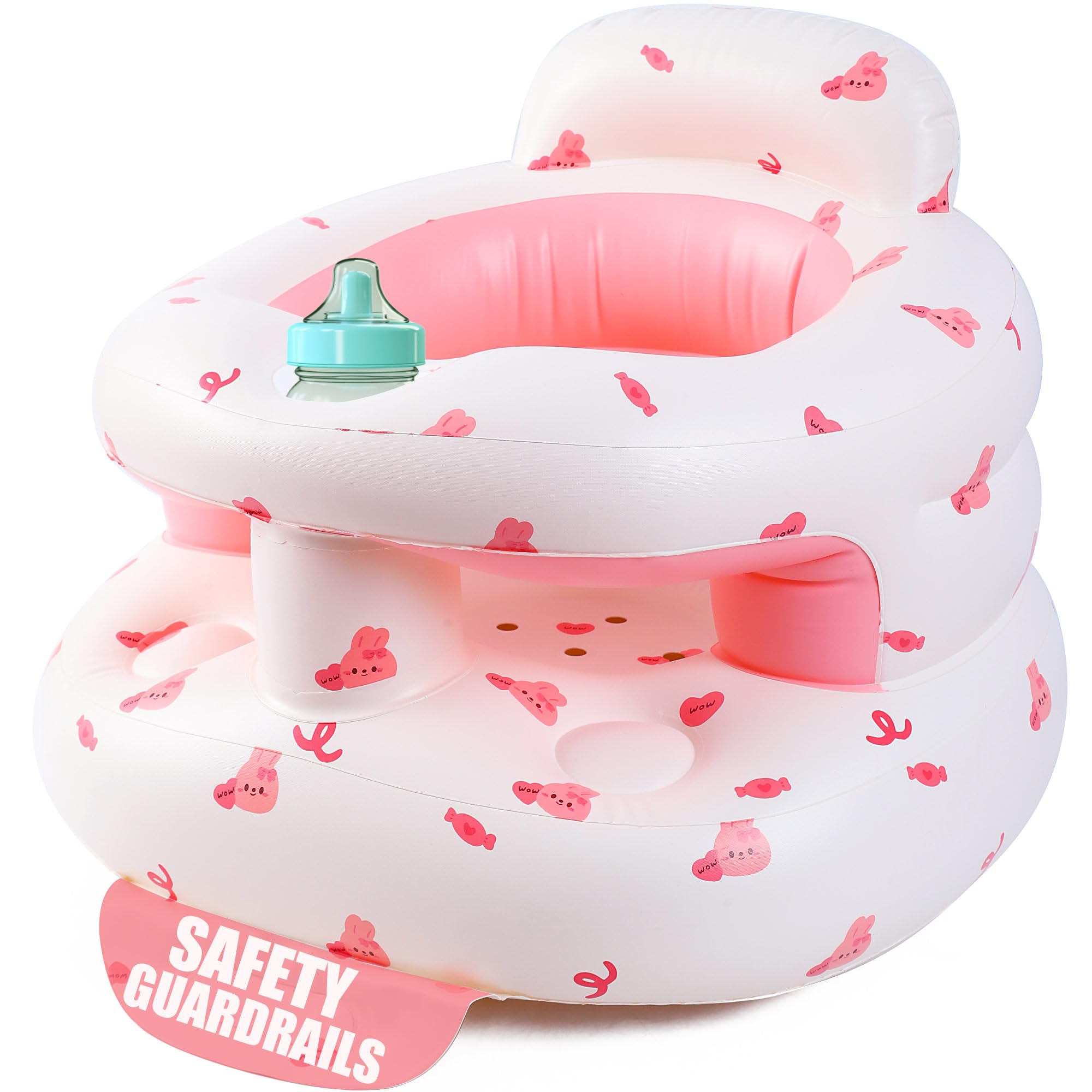 Upgraded Inflatable Baby Seat 3-36 Months, Baby Chair Sit Me Up Floor Seat | Cli