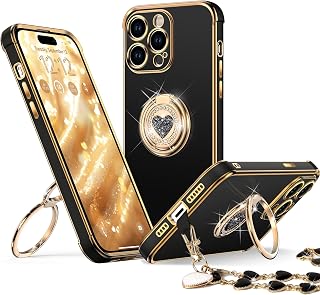 XYZ for iPhone 14 Pro Case with Stand, Phone Case with 2-Ring Kickstand