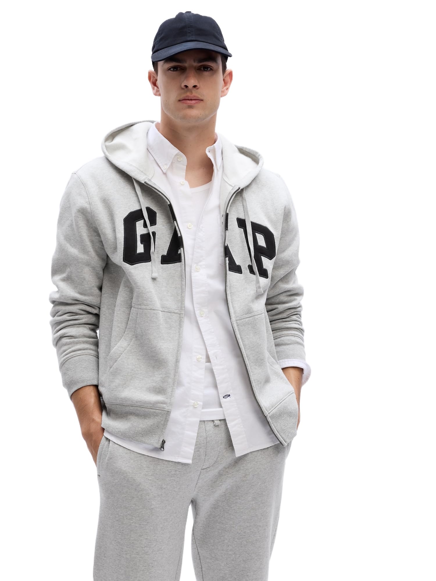 Gap Heritage Logo Full Zip Hoodie Men's Hoodie (Pack of 1)