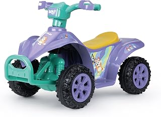 Bluey - 6V Kids Ride-On ATV with Rechargeable Battery, Ages 2-3 | Forward & Reverse Driving, 55 Lb Weight Capacity, Stable Quad Design, Safe Toddler Ride, Indoor & Outdoor Play