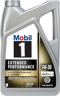 Mobil 1 Extended Performance Full Synthetic Motor Oil 5W-30, 5 Quart | 20,000-Mile Protection | Extreme Temp Control | Triple Action Formula