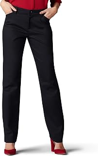 Lee Womens Wrinkle Free Relaxed Fit Straight Leg Pant