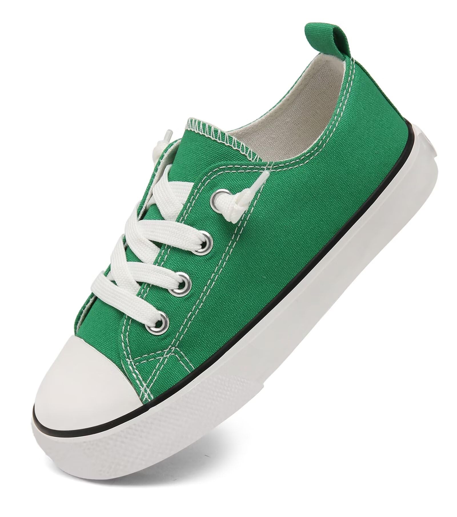 Toddler Little Kid Cushioned Canvas Shoes Slip On Sneakers Soft and Durable