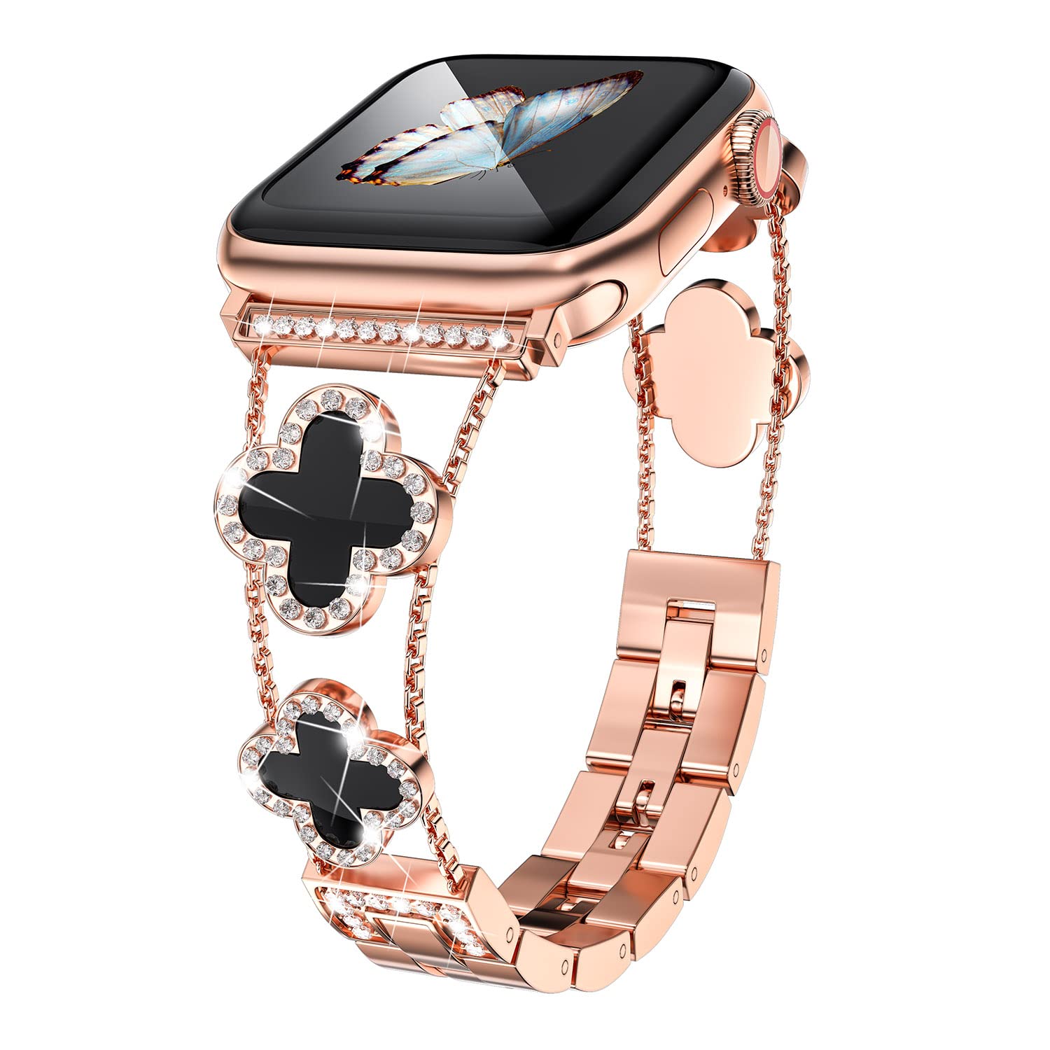 Musk-MSKR Diamond Metal Bands Add Sparkle to Your Watch For Apple Watch Series 1