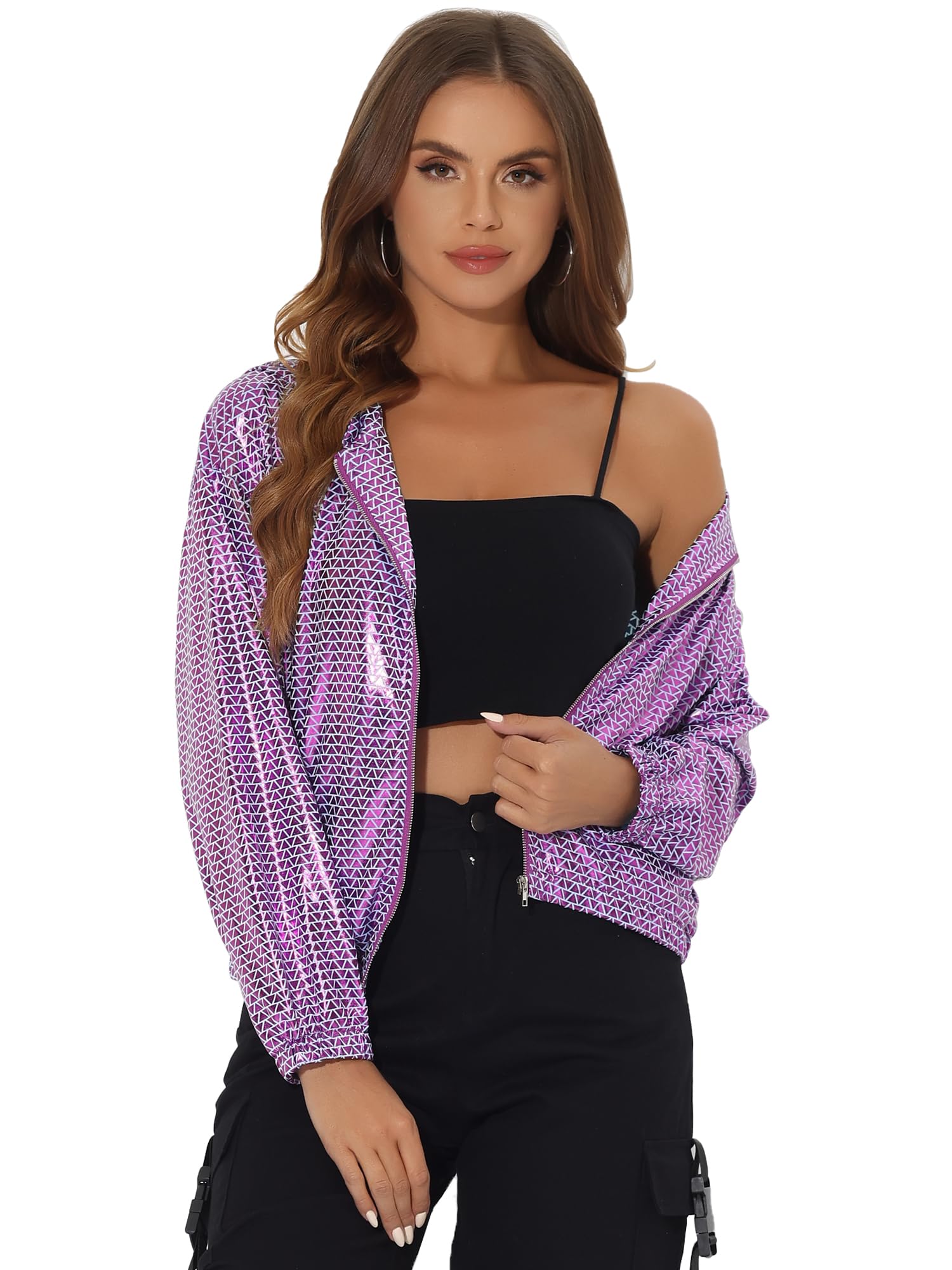 Allegra K Hooded Women's Car Coat
