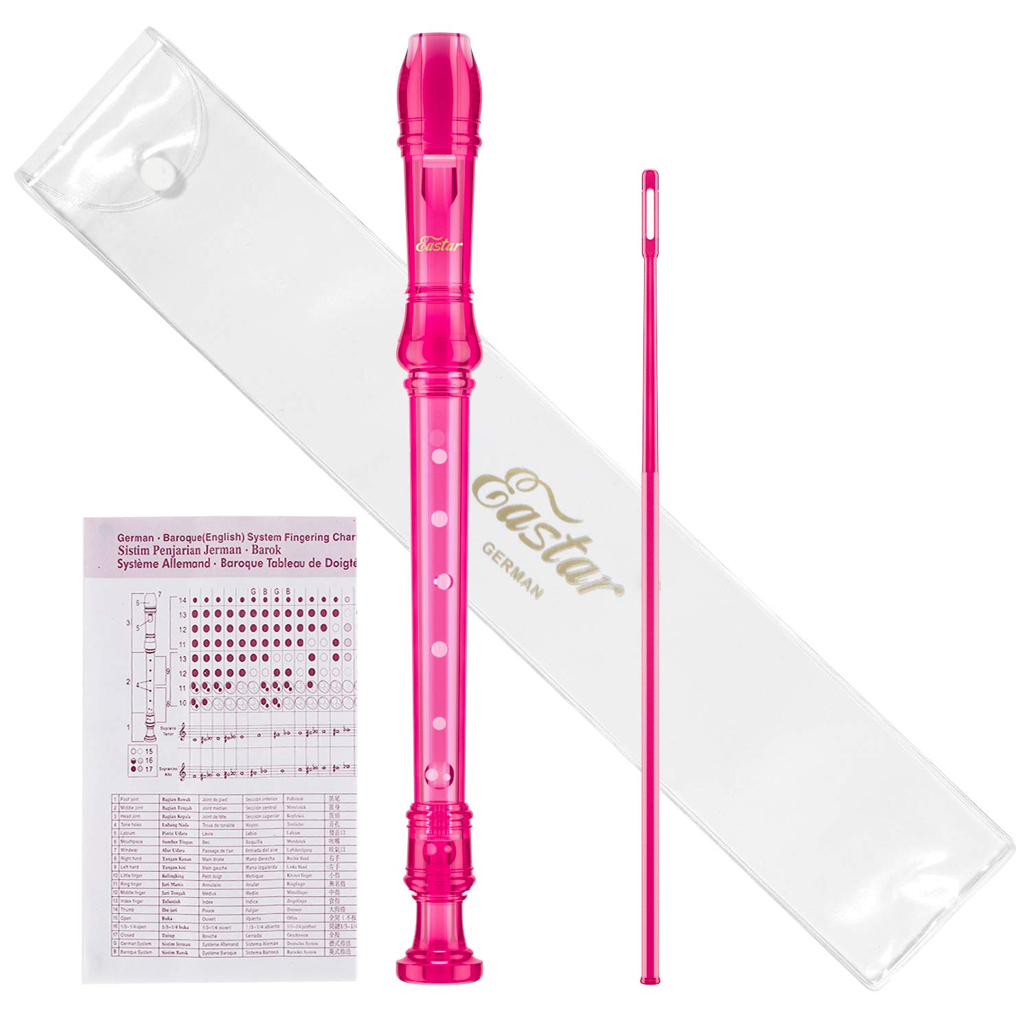 Eastar Soprano Recorder Instrument for Kids Students Beginners, German fingering