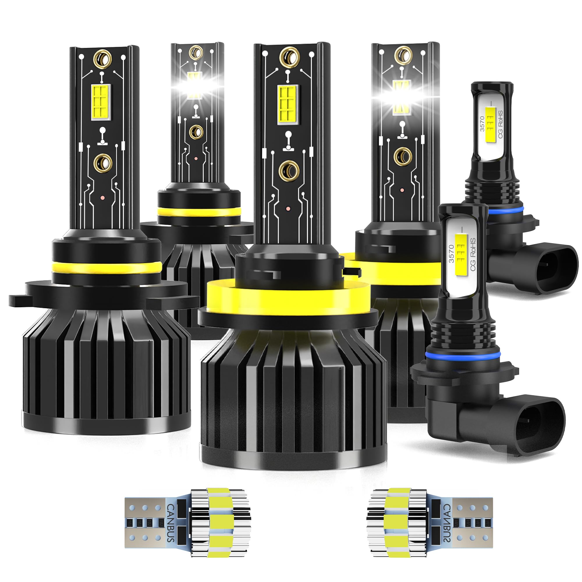 LED Headlight Bulbs Fit For 2019-2020 Ford Expedition light Bulbs,9005 High Beam