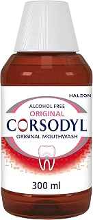 Corsodyl Original Mouthwash, Gum Disease Treatment, Alcohol Free, 300 ml | Medicated chlorhexidine mouthwash, gingivitis treatment, alcohol free, for bleeding gums, short term use, 300 ml
