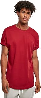 Urban Classics Men's Long Shaped Turnup Tee Casual T-Shirt for Men Long Cut Available in Many Colours Sizes XS-5XL