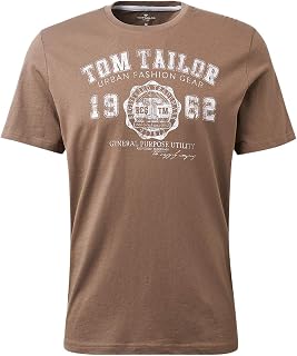 TOM TAILOR Men's T-Shirt With Logo Print