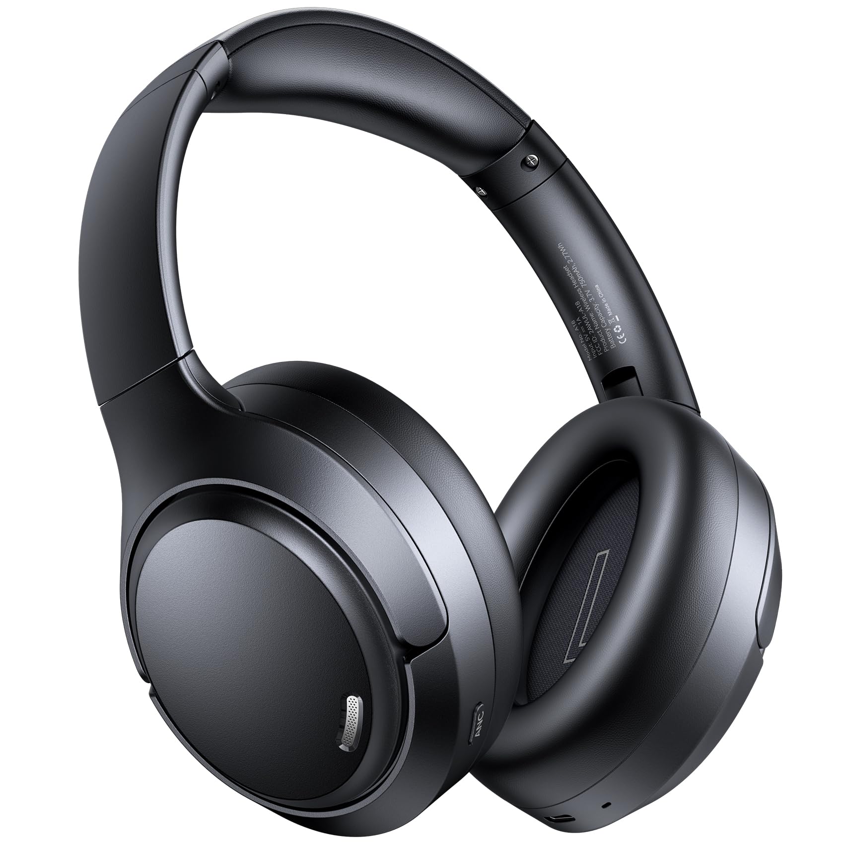 Hybrid Active Noise Cancelling Headphones 120H Playtime 6 ENC Clear Call Mic, Ov