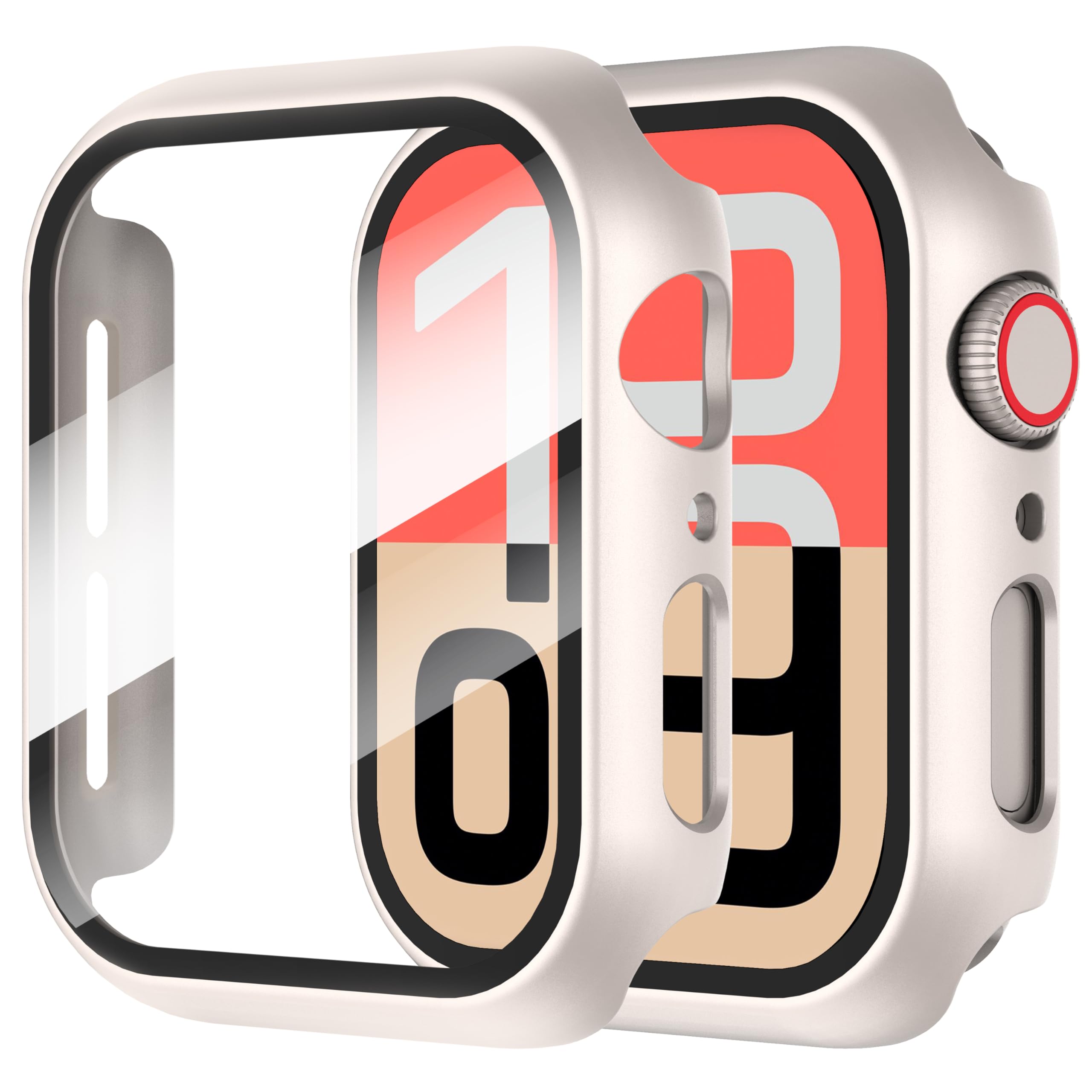 Diruite Screen Protector for Apple Watch SE 3/2/1/Series 6 5 4 40mm Case | 2Pcs 