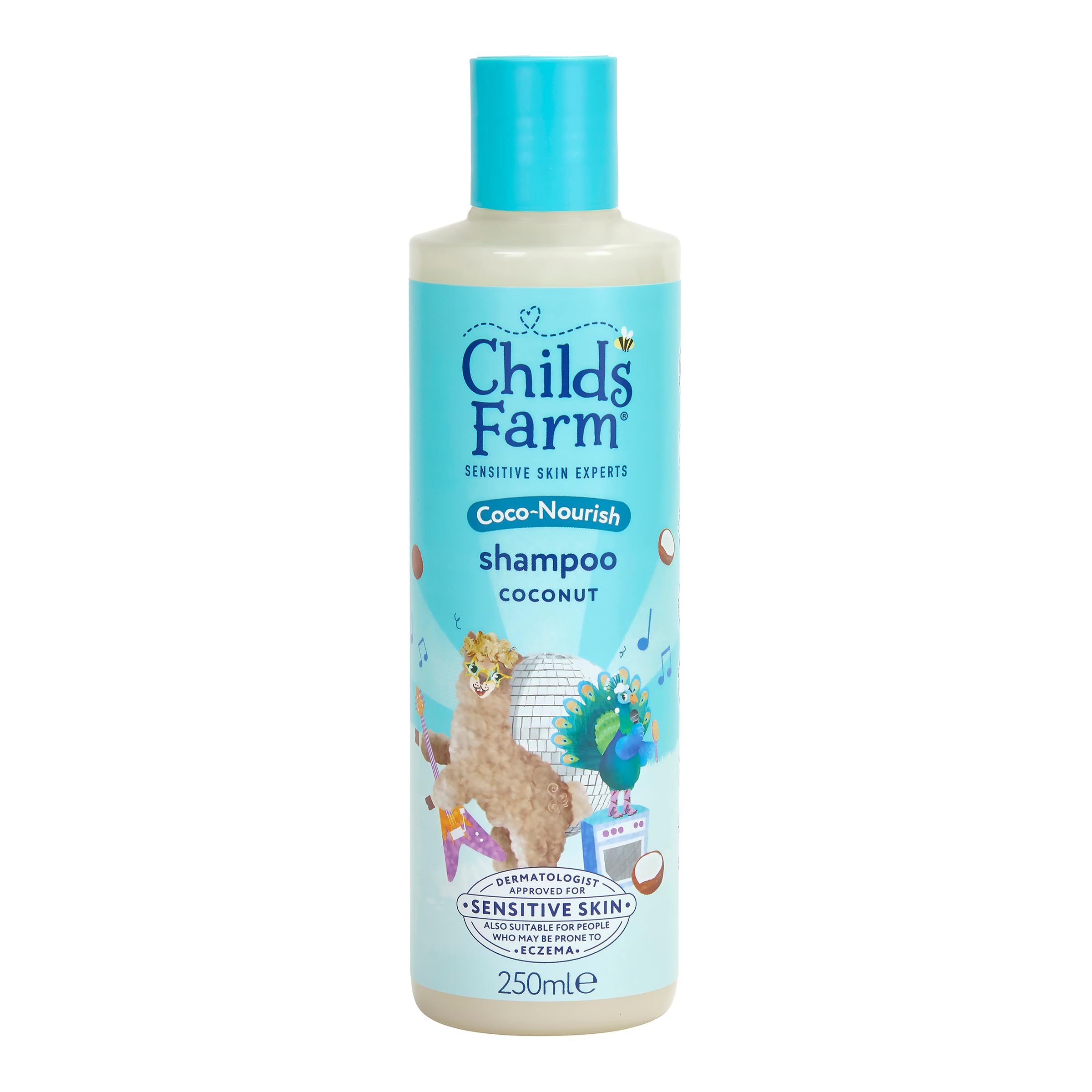 Childs Farm Coco-Nourish Shampoo, Gently Cleanse Dry and Curly Hair, Tear Free, 