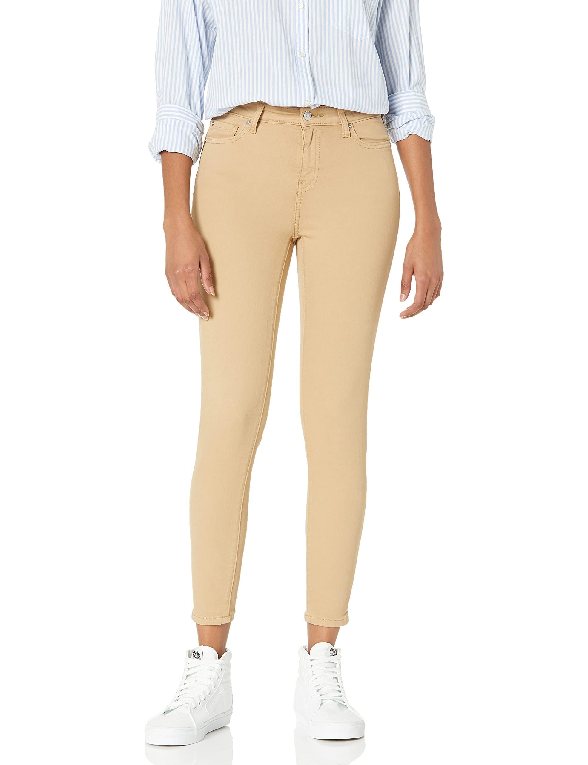 Amazon Essentials Women's Mid-Rise Stretchy Skinny Denim Jeans, 5-Pocket
