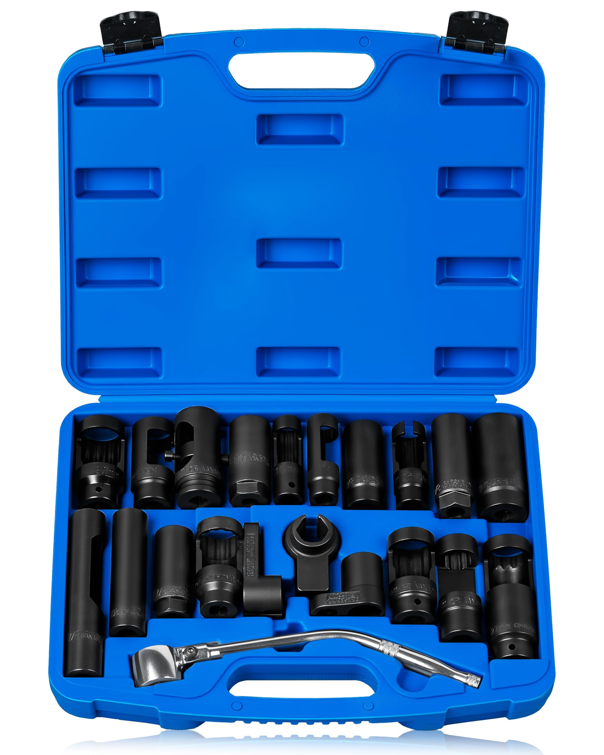 DAYUAN 21Pcs Oxygen Sensor Socket Set, Oil Pressure Sending Unit Socket Set | O2