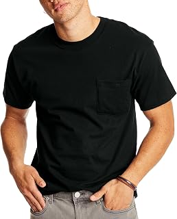 Hanes Men's Short Sleeve Beefy T-Shirt with Pockets US Size: