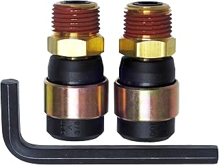 Road Superior Truck Parts Rubber Air Line Quick Repair Swivel Kit for Truck and Trailers, 3/8" NPT Fittings