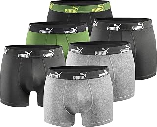 Puma Boxer Shorts Pack of 6 Men's Basic Black Limited Edition
