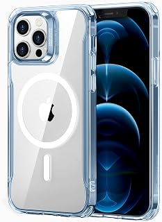 ESR iPhone 12 Pro Max Case, MagSafe Compatible, Military Grade Shockproof Protection, Yellow Resistant, Magnetic Case, Classic Series, Blue