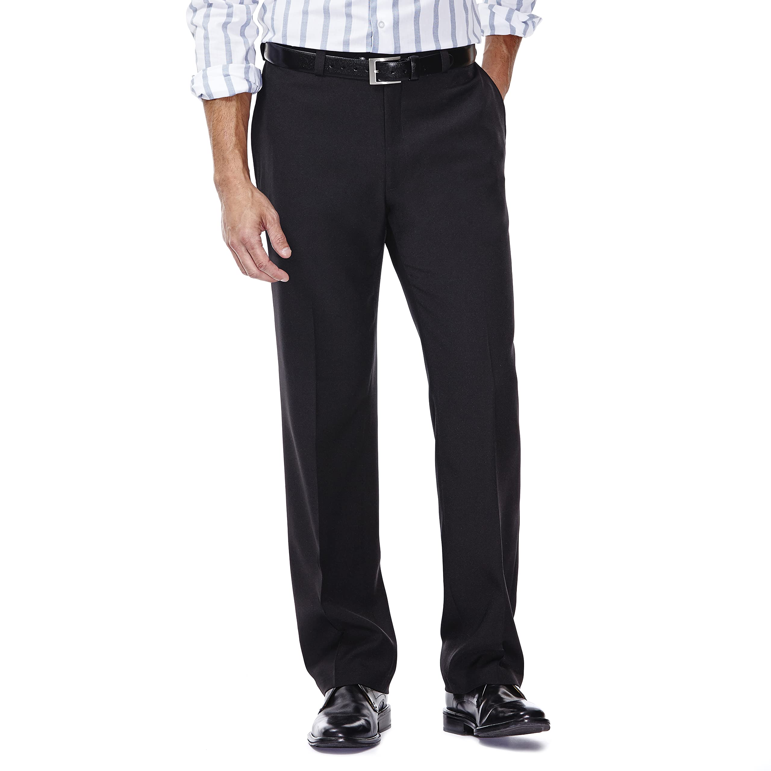 Haggar ECLO Stria Panteclo Stria Robe À Taille Extensible Unie sur Le Devant 3 A