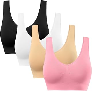 BESTENA Sports Bras for Women, Seamless Comfort Yoga Bra with Removable Pads