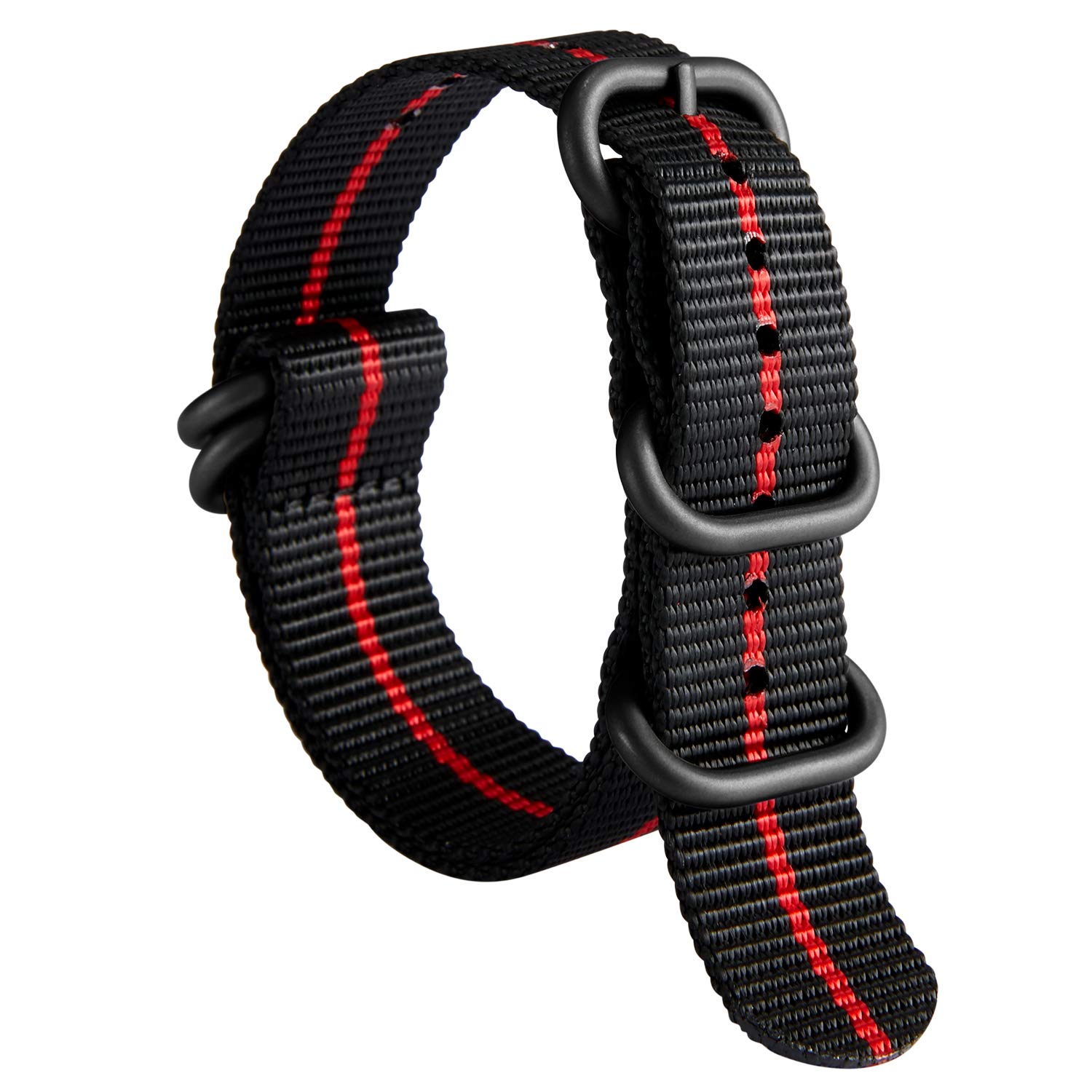 BINLUN Bracelet de Montre en Nylon Balistique Militaire Remplacement Tissu pour 