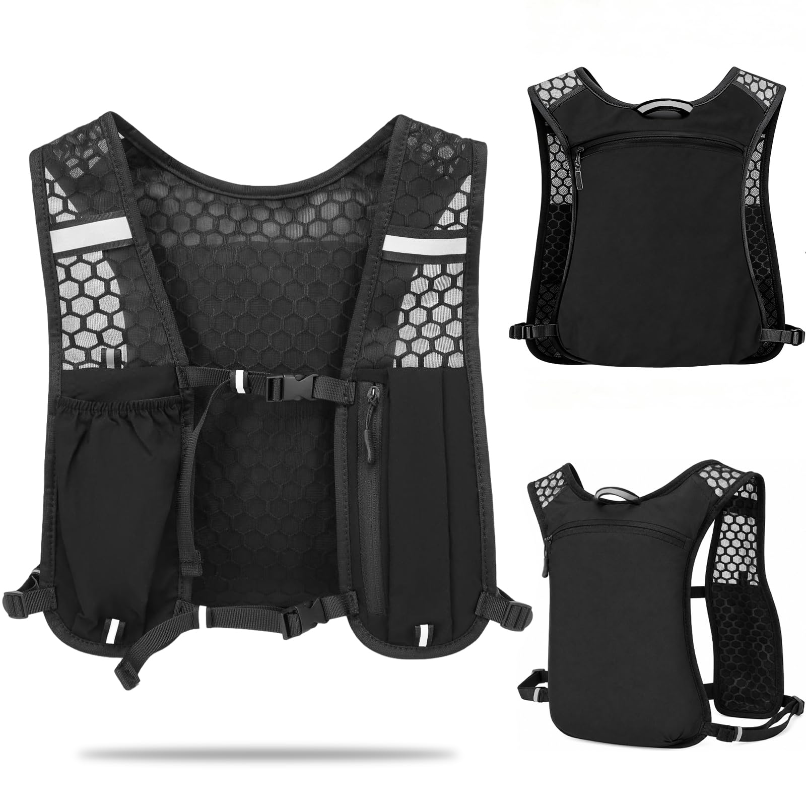 Qoibraze Running Vest for Women and Men with Phone Holder, Running Backpack | Li