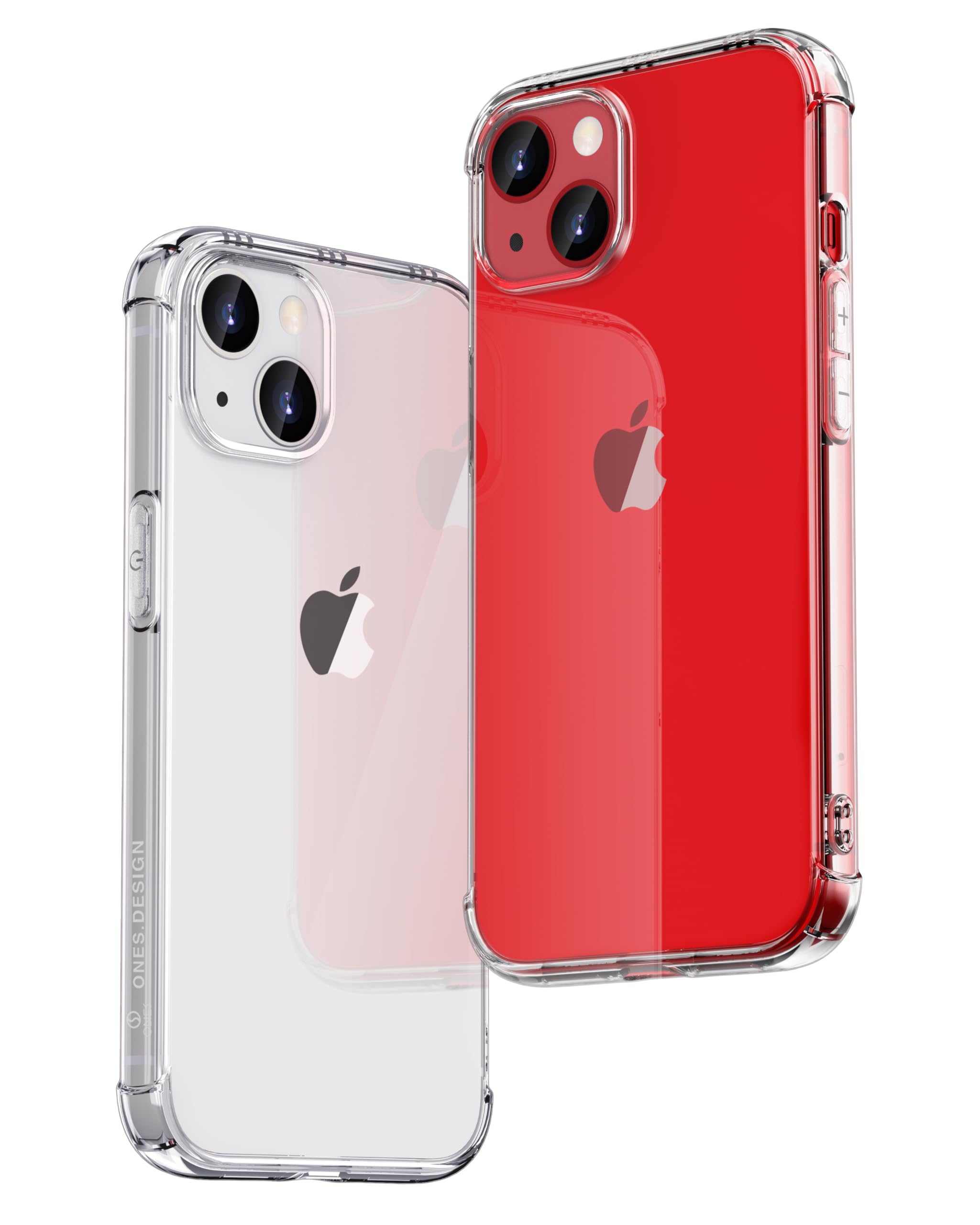 Ones Transparent Cover for iPhone 15 Plus, Shockproof Airbag, Resonance Speaker,