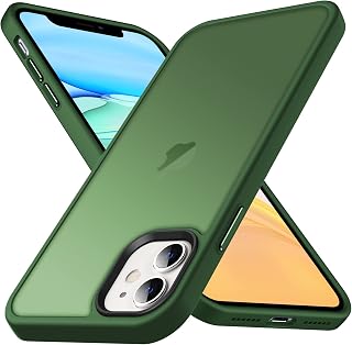 Anqrp Matt Zero Series Thin Case for iPhone 11, Military Protection and Camera Protection, Translucent Protective Case, Scratch-Resistant, Shockproof, Robust Mobile Phone Case for iPhone 11, Dark