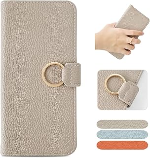 MAGICASE For AQUOS sense7 Case Flip-style Stylish with Ring Aquos sense7 Case Flip-style Cute Women's SH-53C Case Simple Beautiful Wallet-style SHG10 Case Elegant Popular with Strap Hole Magnetic Card