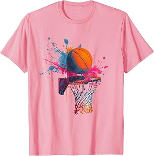 Basketball Splash Graphic Basketball Player Team Player T-Shirt